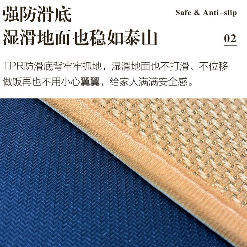 纯色厨房地垫防滑可擦免洗家用吸水脚垫专用耐脏门口垫子满铺地毯