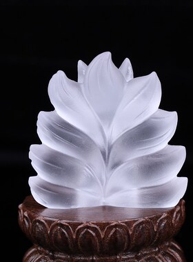 新品古法琉璃九尾小狐狸水晶摆件供奉神像摆设装饰工艺品招桃花