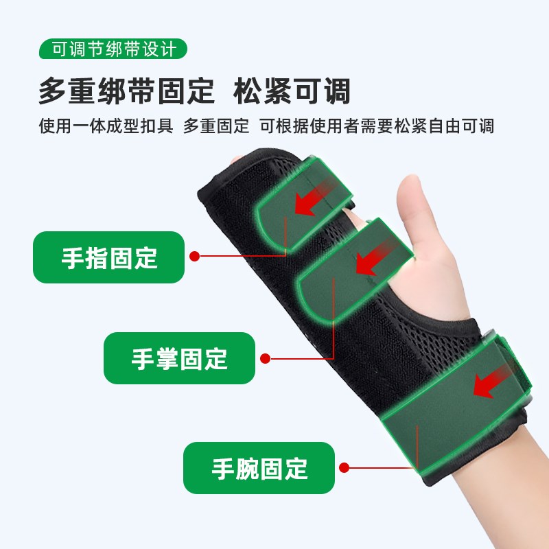 骨折康复手指关节固定器手部术后恢复单双指脱位支具绑带指套夹板