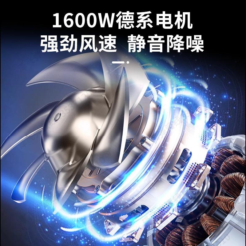 弹簧线吹风机 1600W大功率家用负离子护发大风力理发店冷热电吹风