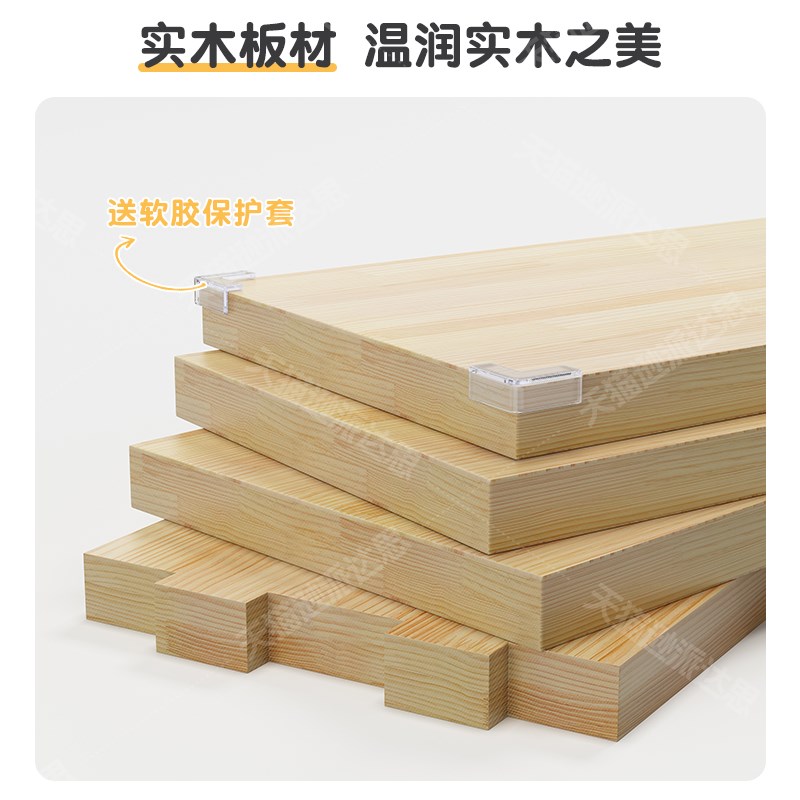 实木书架置物架落地家用儿童书柜幼儿园书包柜八格柜子储物收纳柜