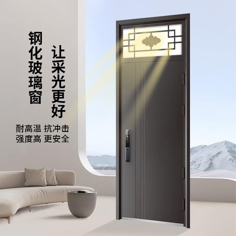 甲级防盗门进户门家用单双开农村自建房大门玻璃气窗入户门子母门