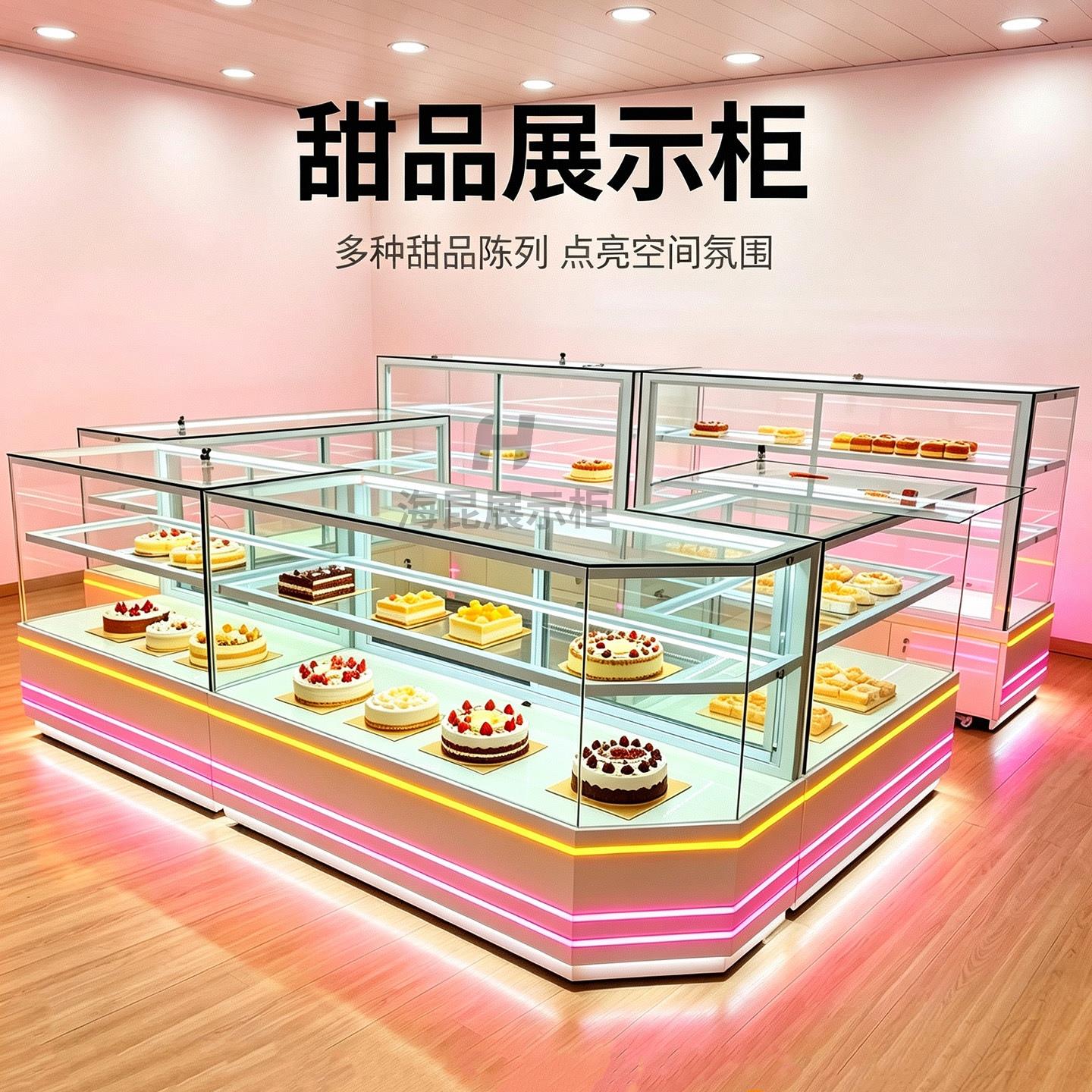 中式糕点展示柜商用面包柜蛋糕柜桃酥饼干展示架面包展柜定制柜台