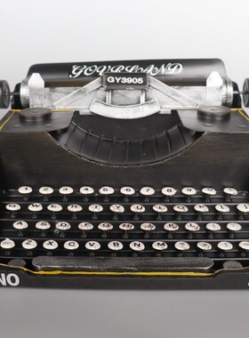 复古仿真铁艺打字机模型7080年代老式物件书店装饰品摆件摄影道具