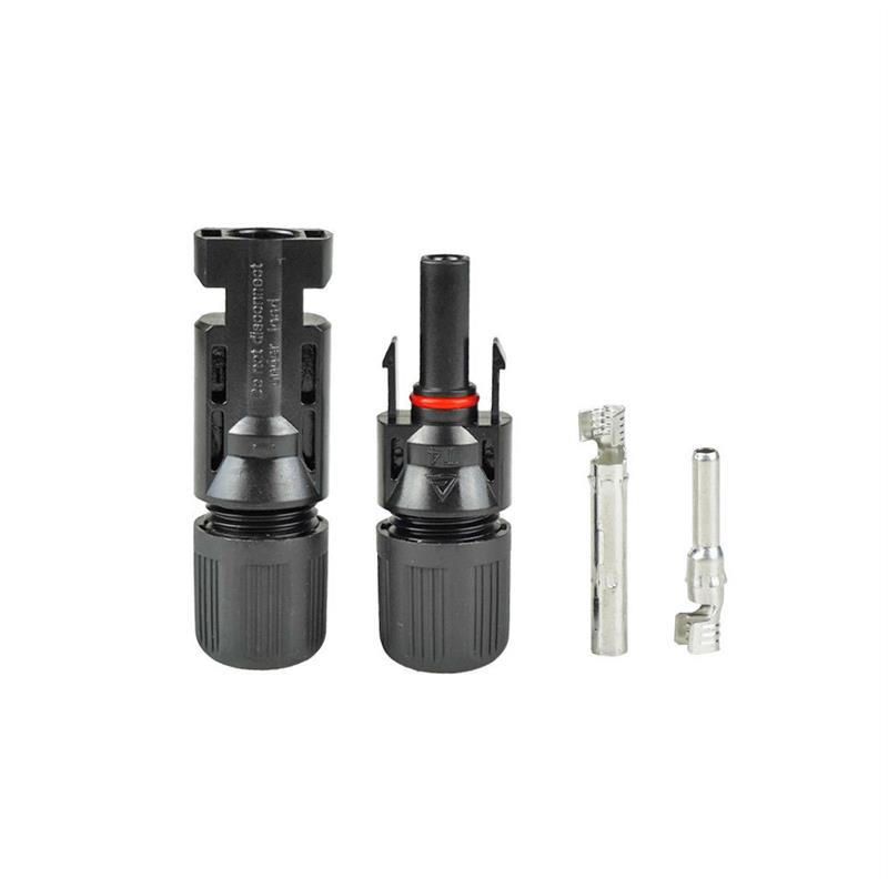 MC4光伏公母插头mc4连接器防水IP67太阳能组件光伏板连接器连接头