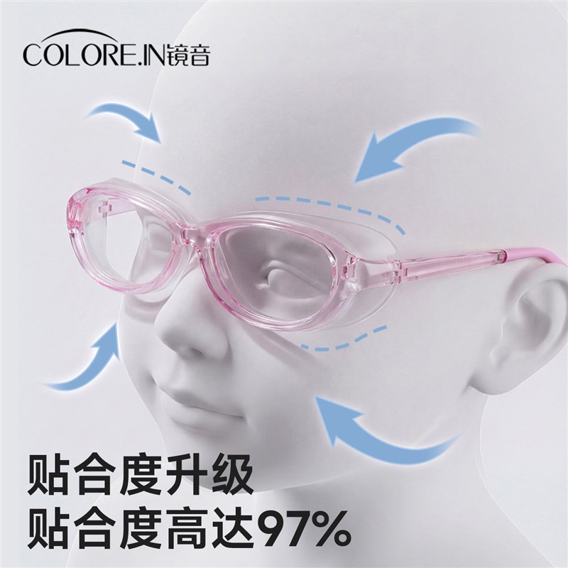 儿童防花粉过敏防风护目镜全包围眼镜封闭湿房镜小孩专用防护眼睛