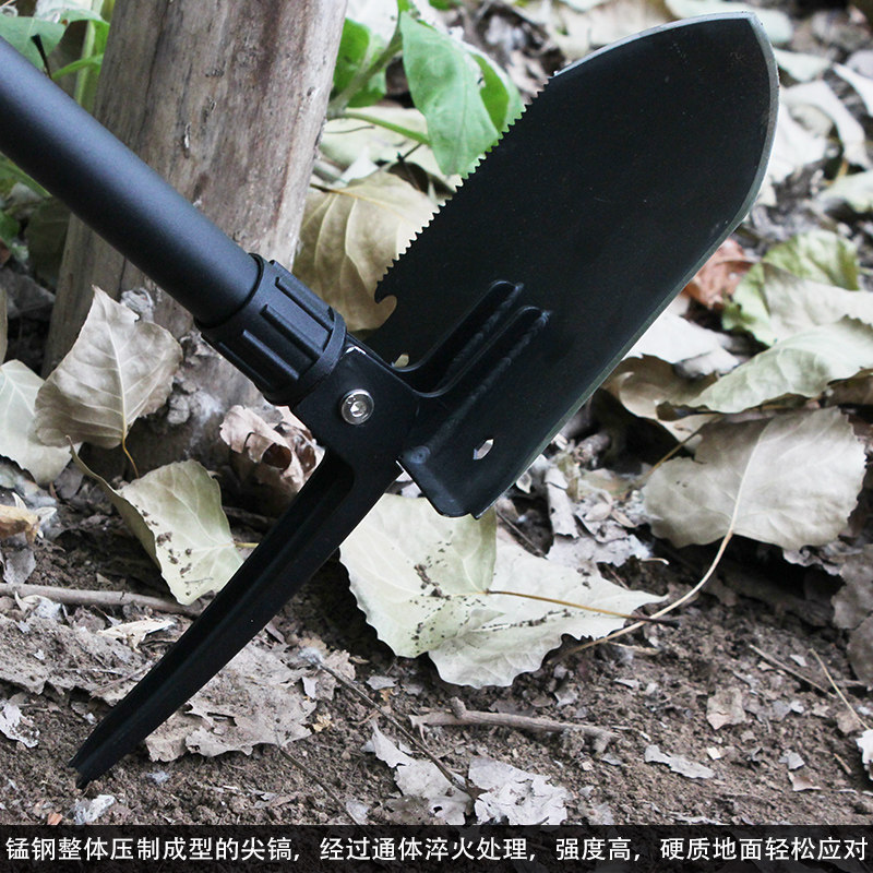 锰钢多功能工兵铲户外便携铁锹中国军工折叠铲子车载工兵锹钓鱼