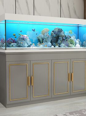轻奢鱼缸柜底柜客厅家用隔断架子底座柜子水族箱订做承重大中小型