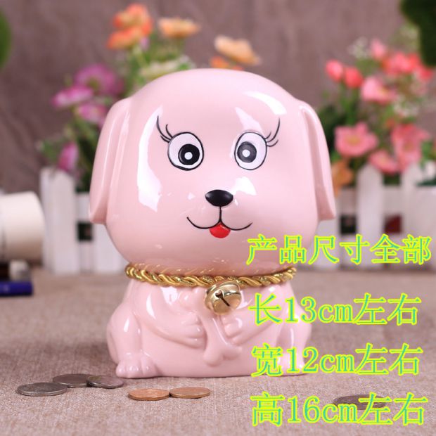 陶瓷卡通十二生肖存钱罐家居摆饰存钱筒儿童生日礼物老虎储钱蓄罐