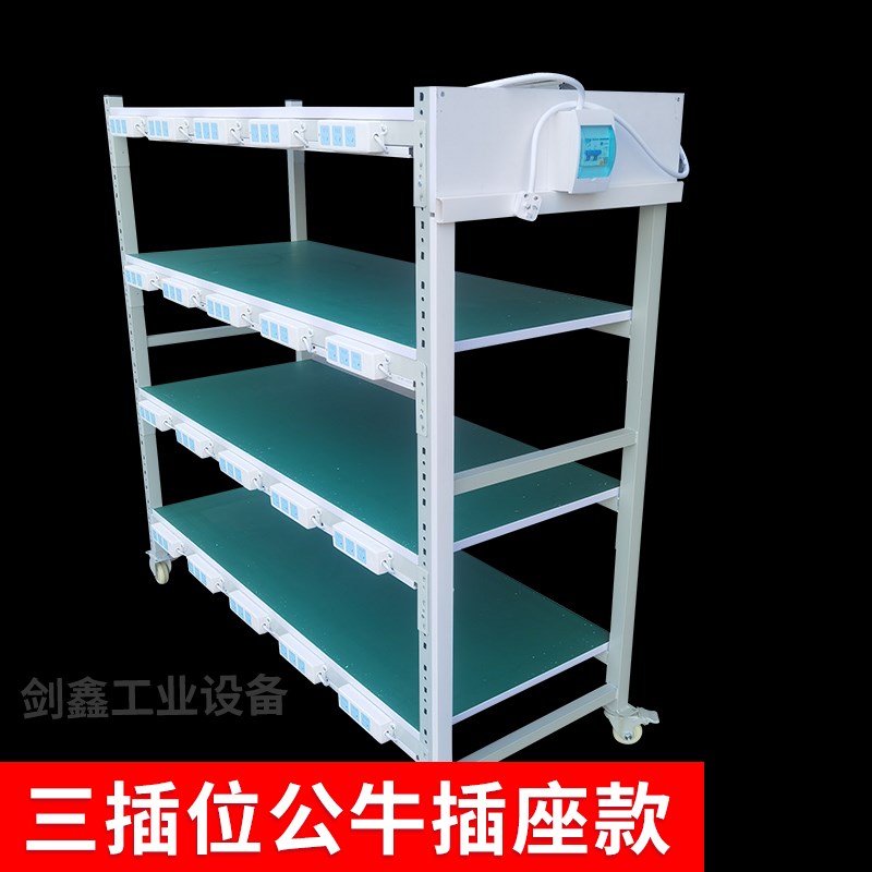老化架带轮多层物料架工作台周转车间老化测试架防静电精益管货架图片