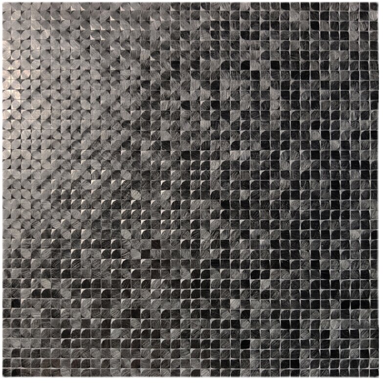 钻面3d立体壁贴马赛克磁砖背景墙自粘柜子客厅墙面自贴铝材砖黑色