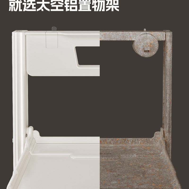 吸盘备菜架可折叠多层多功能配菜备盘子家用壁挂收纳层架厨房置物