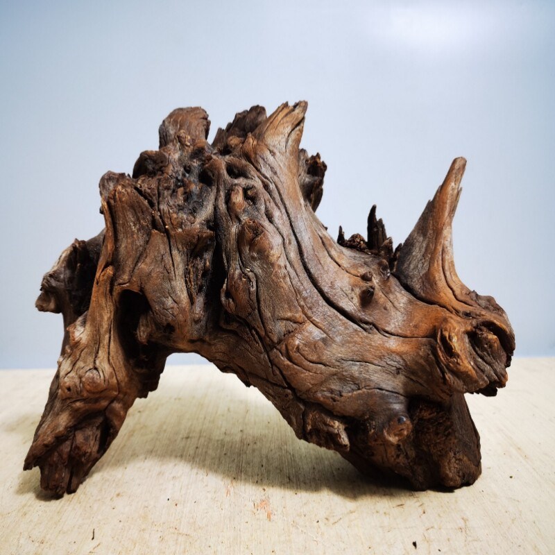 沉木杜鹃紫柚木秒沉免煮爬宠鱼缸龟台造景小型草缸纹理装饰品素材
