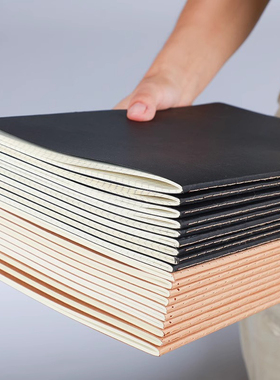 牛皮纸笔记本子加厚覆古简约ins大学生精致课堂笔记本软面抄B5横线本方格本A5空白本16k开记录车线横格网格本