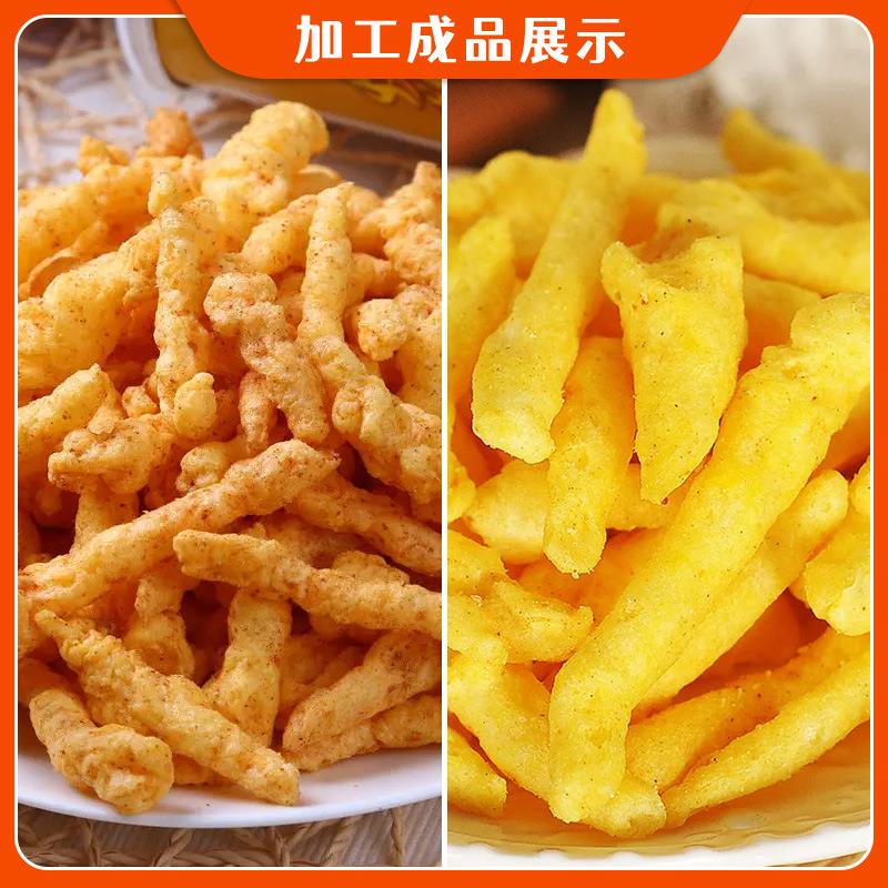 厂家生产休闲食品机器生产线奇多粟米条油炸焙烤膨化食品生产设备