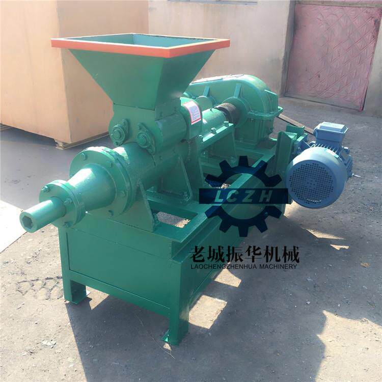 供应果木炭棒挤出机椰壳碳粉成型机兰炭粉制棒工艺流程图