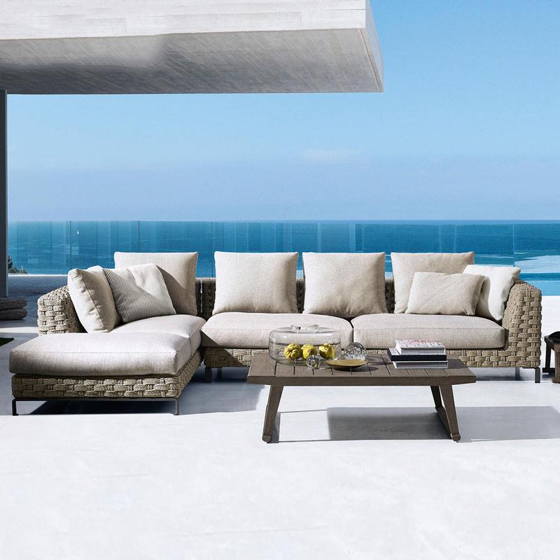 北欧户外沙发休闲桌椅别墅酒店庭藤编样板房露台花园阳光房藤椅