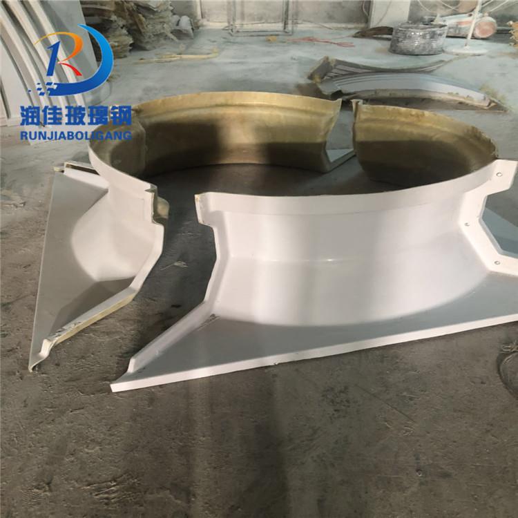 大型300吨玻璃钢冷却塔风筒玻璃钢冷却塔百叶窗可按要求制作