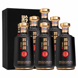 贵州酱香型白酒糯高粱老窖白酒酒厂自酿黔醉 酱香白酒整箱 境界15