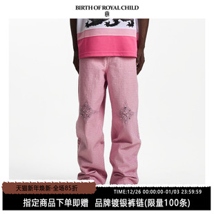 光芒粉钻牛仔裤 ROYAL 华晨宇同款 星云粉 CHILD.BORC BIRTH