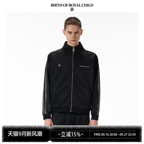 BIRTH OF ROYAL CHILD.BORC 【李淑元同款】烫钻运动外套暗夜钻光