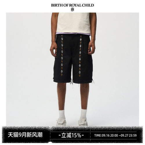 BIRTH OF ROYAL CHILD.BORC 【林高远同款】宝石百慕大短裤老钱