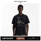 ROYAL CHILD.BORC BIRTH 星座TEE天蝎座男女同款 宽松纯棉T恤
