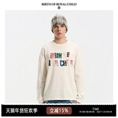 ROYAL CHILD.BORC BIRTH 四重工艺珠片标识复古街头长袖 TEE