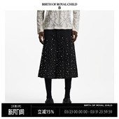 CHILD.BORC ROYAL 华晨宇同款 珍珠褶皱七分裤 BIRTH 美式