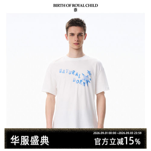 BIRTH OF ROYAL CHILD.BORC 足球海报印花T恤进口supima棉短袖TEE