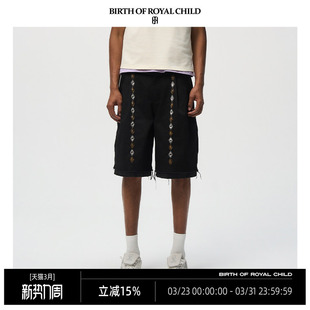 宝石百慕大短裤 ROYAL 林高远同款 老钱 CHILD.BORC BIRTH