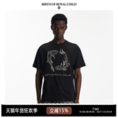 ROYAL CHILD.BORC BIRTH 星座TEE双鱼座男女同款 纯棉百搭T恤