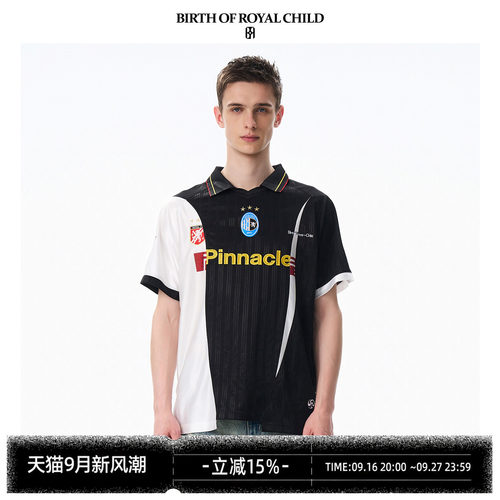 BIRTH OF ROYAL CHILD.BORC REMAKE拼接球衣暗纹提花廓形裁剪透气