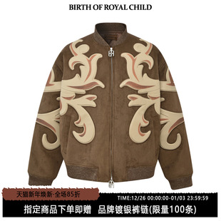 CHILD.BORC ROYAL 浮雕飞行服夹克男复古巴洛克风外套 BIRTH