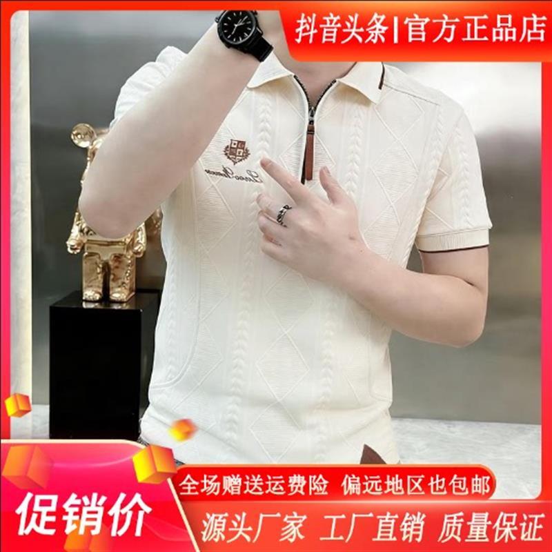苍吉星服饰男装夏季男士短袖polo衫刺绣时尚半袖翻领T恤上衣812