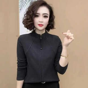 旭阳入秋上新爆款2025冬季新款时尚开衫双面绒保暖打底衫内搭上衣