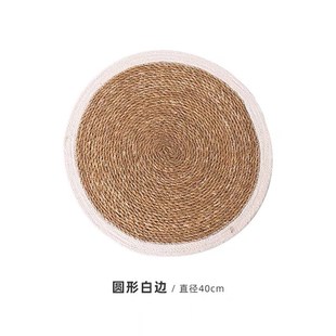 藤编纪隔热垫餐桌垫防烫家用茶杯垫壶垫盘垫锅垫耐热包边餐垫极简
