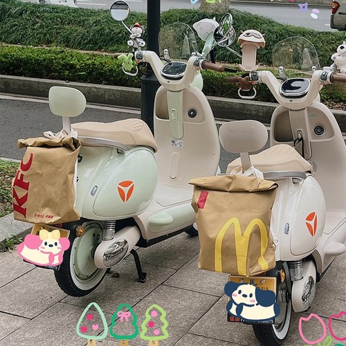 电动车挂包前后置物兜防水电瓶车后尾箱侧边护杠储物包头盔麦当劳