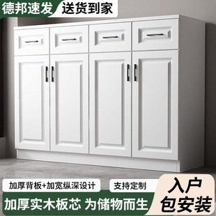 实木餐边柜家用小户型储物柜简约厨房橱柜简易大容量收纳置物柜子