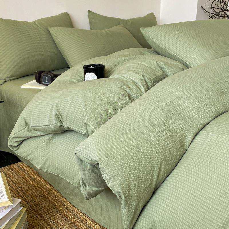 a类双层皱皱纱四件套床单水洗棉单件被套罩四季通用纯宿舍三件套,鲜花速递/花卉仿真/绿植园艺,割草机/草坪机,淘宝优惠券,粉丝福利购,淘宝优惠卷