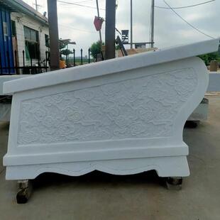 石雕汉白玉棺材吉祥物棺棺有财石棺龙凤吉祥石棺各种石棺