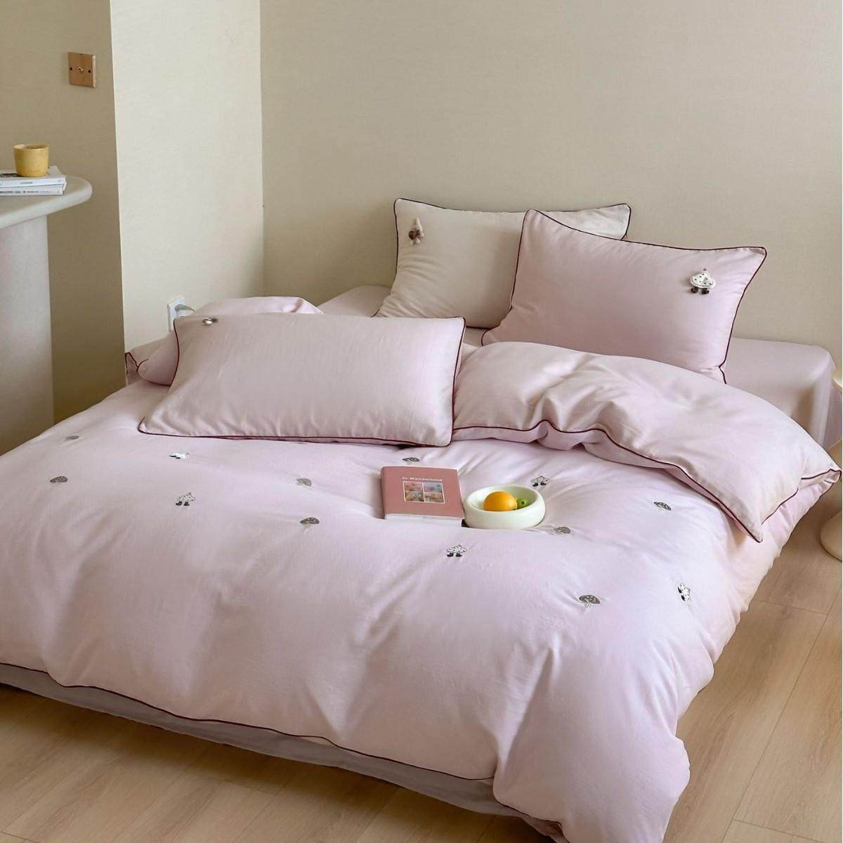 A类简约可爱风爱情小屋双层纱纯棉刺绣柔软亲肤裸睡床上三四件套,鲜花速递/花卉仿真/绿植园艺,割草机/草坪机,淘宝优惠券,粉丝福利购,淘宝优惠卷