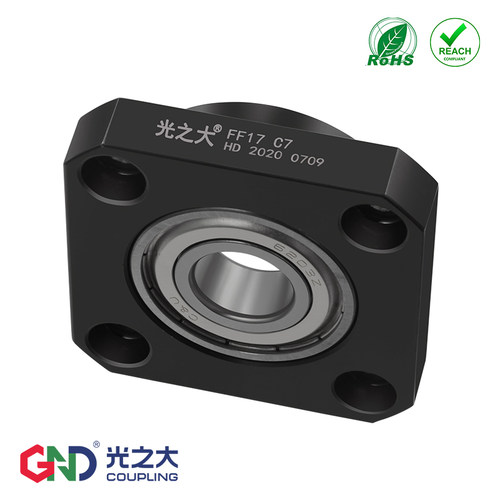 滚珠丝杆精密支撑座FK12轴承座固定端丝杠FF10支撑端模组固定座
