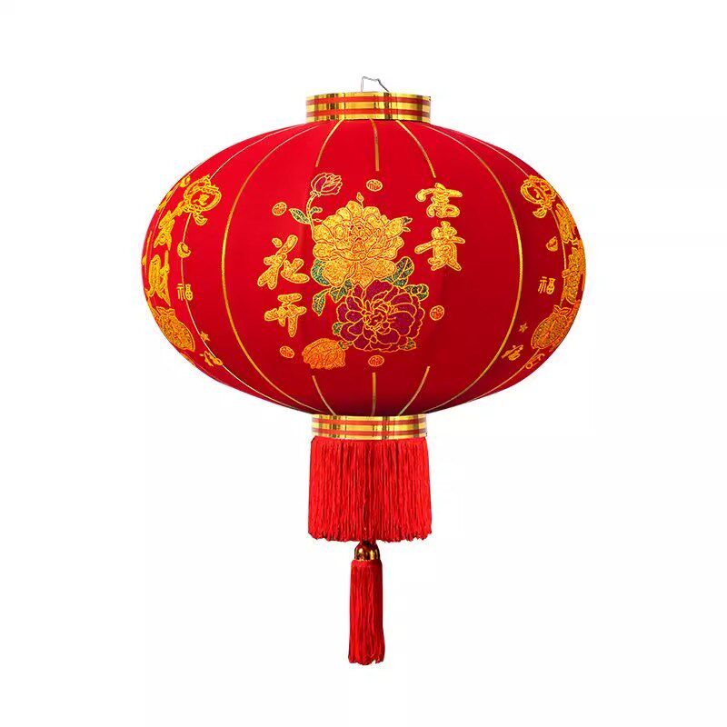 2024新款大红灯笼中国风过年春节新年装饰中式吊灯大门口阳台挂饰