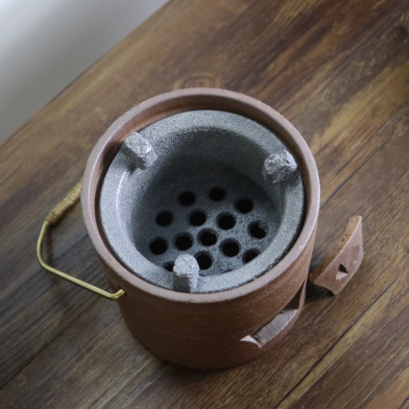 铸铁炉膛生铁内胆红泥炉风炉烧炭炉小火炉铁炉膛橄榄炭碳炉茶配件