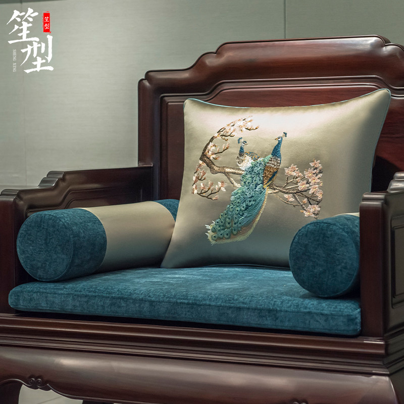 中式红木沙发坐垫古典罗汉床座垫套罩沙发巾飘窗垫子厚海绵垫定制