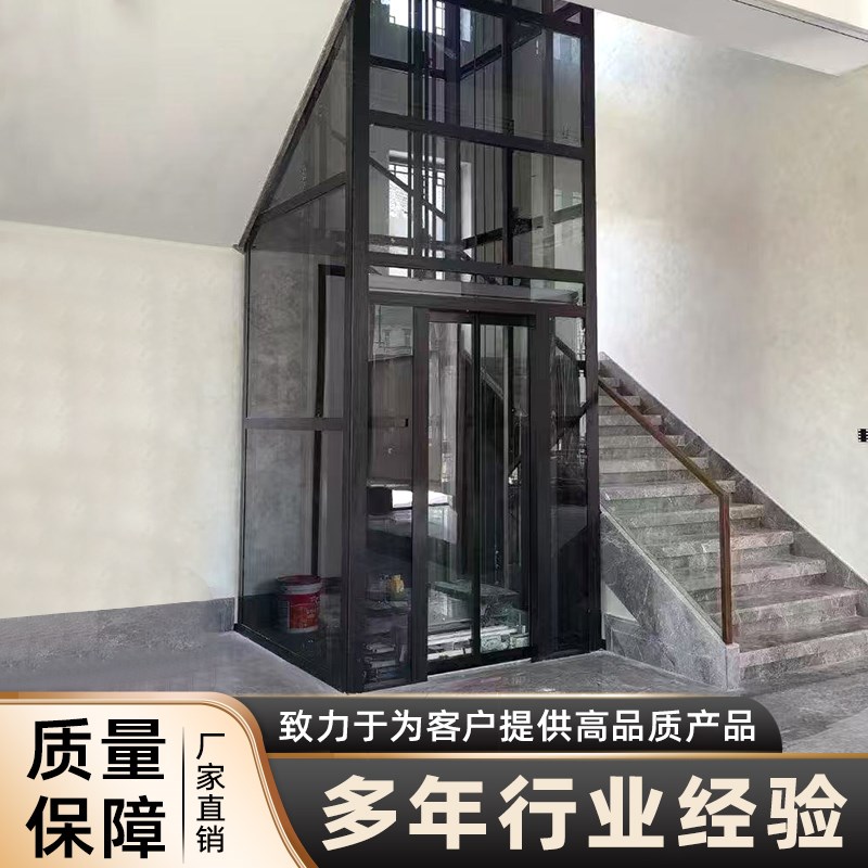 家用电梯二层三层别墅观光梯室内外小型家庭简易复式液压曳引电梯