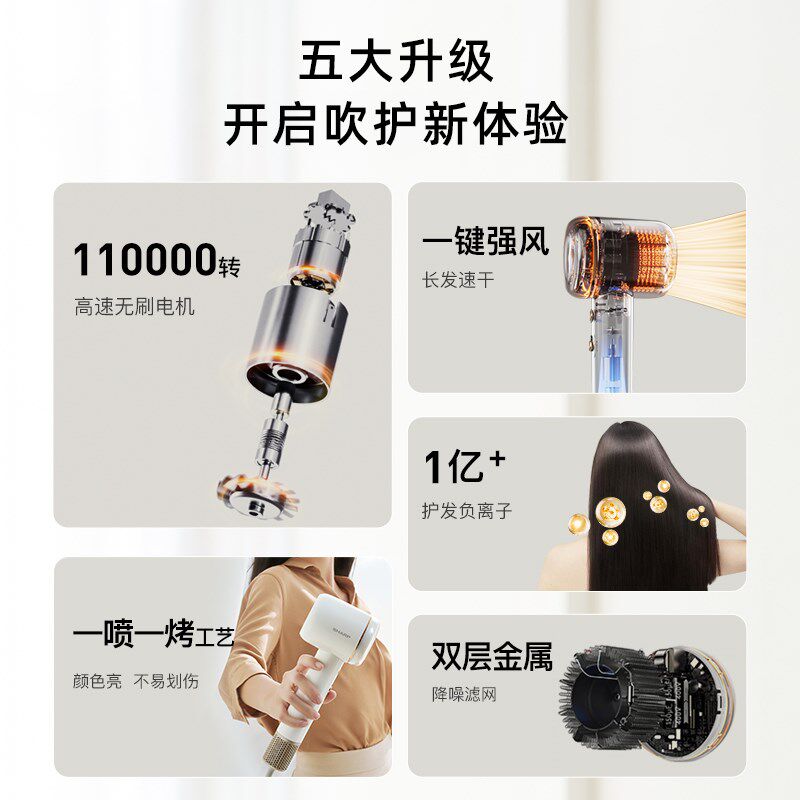 夏普sharp高速吹风机家用大功率负离子恒温护发电吹风等离子风筒