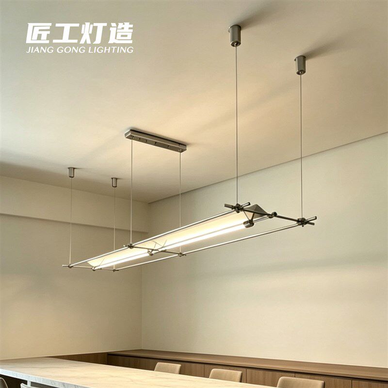 马扎灯餐厅吊灯一字北欧设计师工业风艺术极简咖啡厅长条灯吧台灯