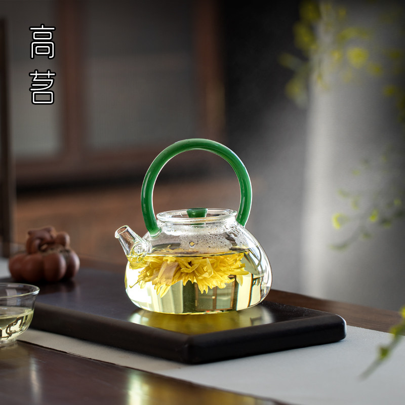 迷你小号玻璃煮茶器功夫茶专用茶具小型烧水壶泡茶专用茶壶耐高温